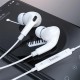 Дротові навушники HOCO M101 Pro Crystal sound wire-controlled with mic 3.5mm White